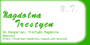 magdolna trestyen business card