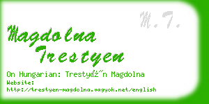 magdolna trestyen business card